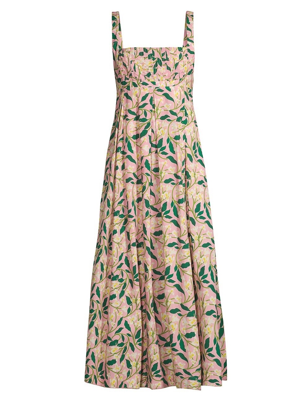 Agua by Agua Bendita Hortencia Dos Gardenias Rosa Pink Floral Midi Dress